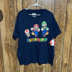 Super Mario -  Nintendo - Navy T-Shirt - NWT - XL